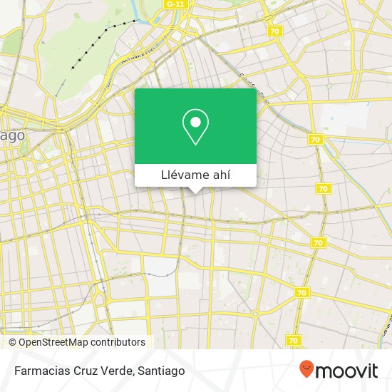 Mapa de Farmacias Cruz Verde