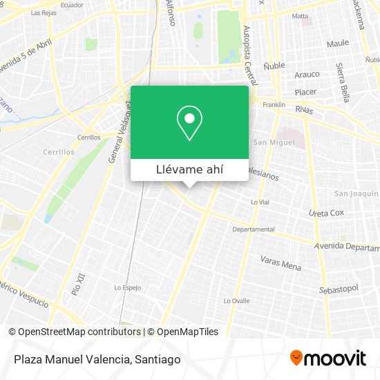 Mapa de Plaza Manuel Valencia