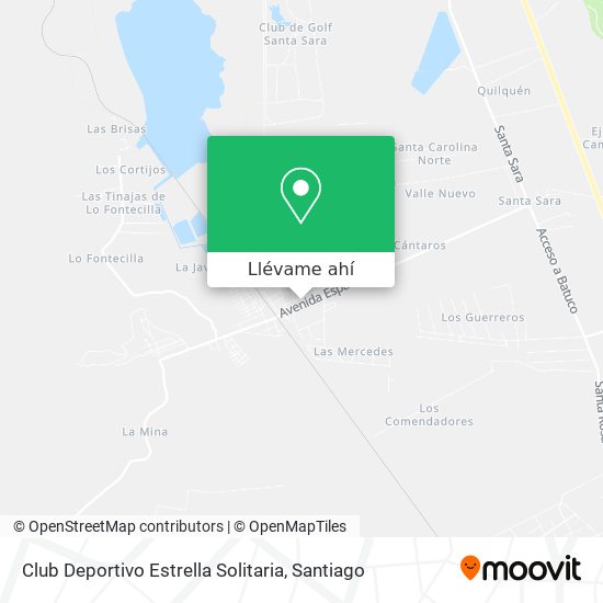 Mapa de Club Deportivo Estrella Solitaria