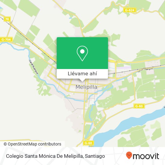 Mapa de Colegio Santa Mónica De Melipilla
