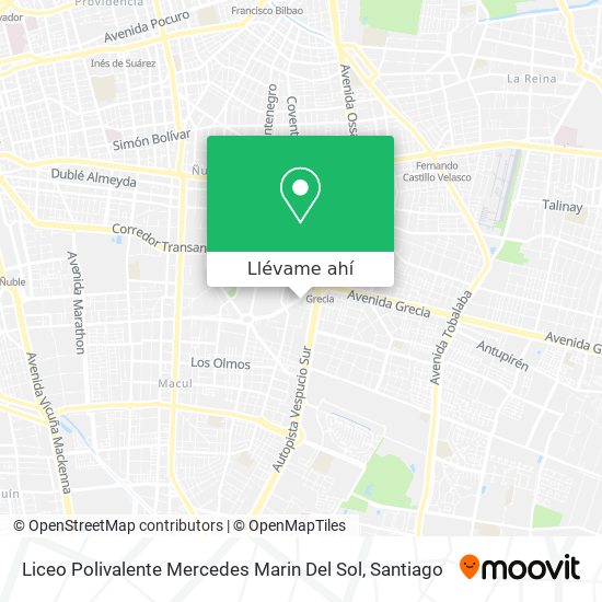 Mapa de Liceo Polivalente Mercedes Marin Del Sol