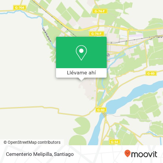 Mapa de Cementerio Melipilla
