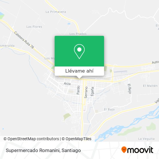 Mapa de Supermercado Romanini