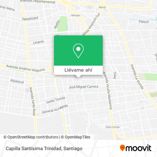 Mapa de Capilla Santísima Trinidad