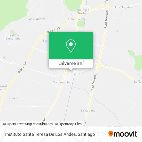 Mapa de Instituto Santa Teresa De Los Andes