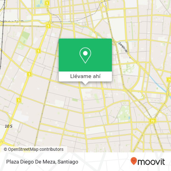 Mapa de Plaza Diego De Meza