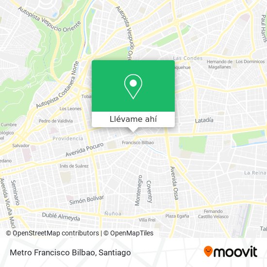 Mapa de Metro Francisco Bilbao