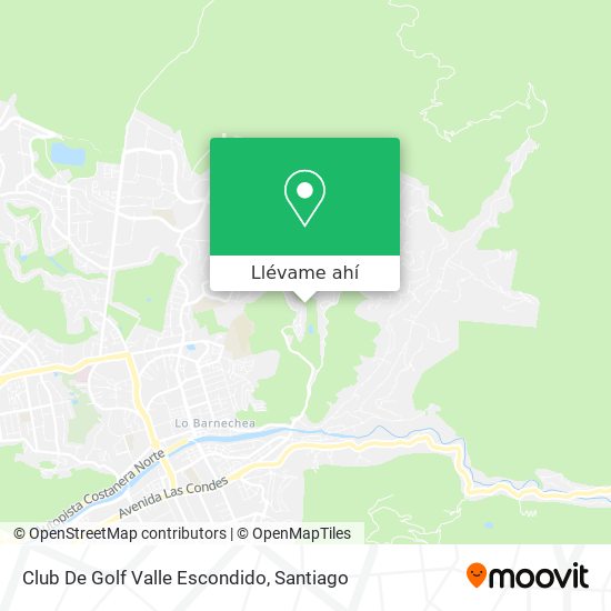 Mapa de Club De Golf Valle Escondido