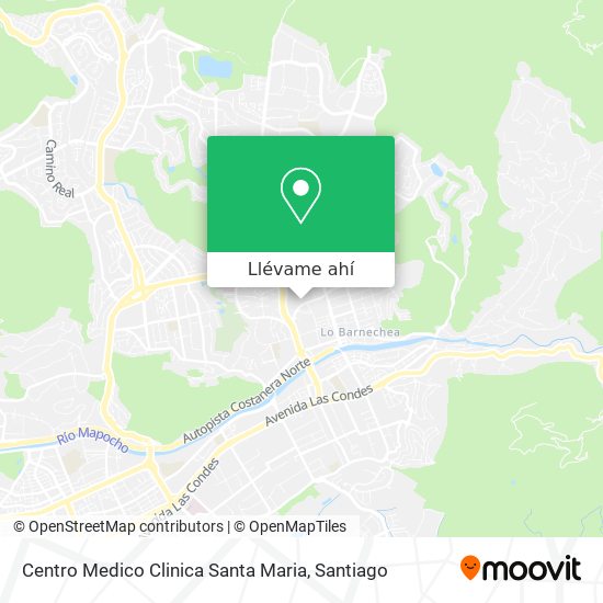 Mapa de Centro Medico Clinica Santa Maria