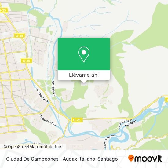 Mapa de Ciudad De Campeones - Audax Italiano