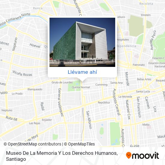 Mapa de Museo De La Memoria Y Los Derechos Humanos