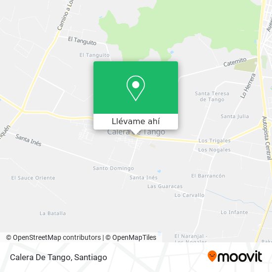 Mapa de Calera De Tango