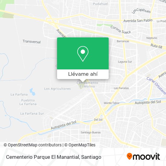 Mapa de Cementerio Parque El Manantial