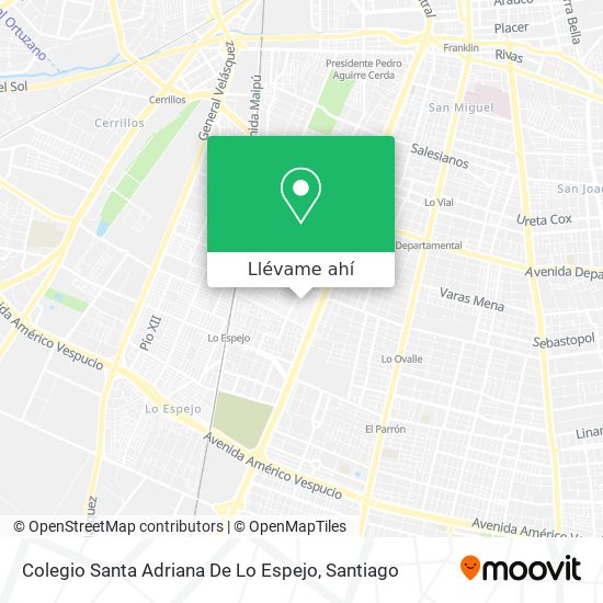 Mapa de Colegio Santa Adriana De Lo Espejo