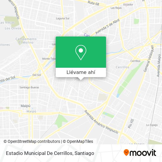Mapa de Estadio Municipal De Cerrillos