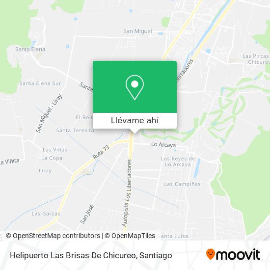 Mapa de Helipuerto Las Brisas De Chicureo