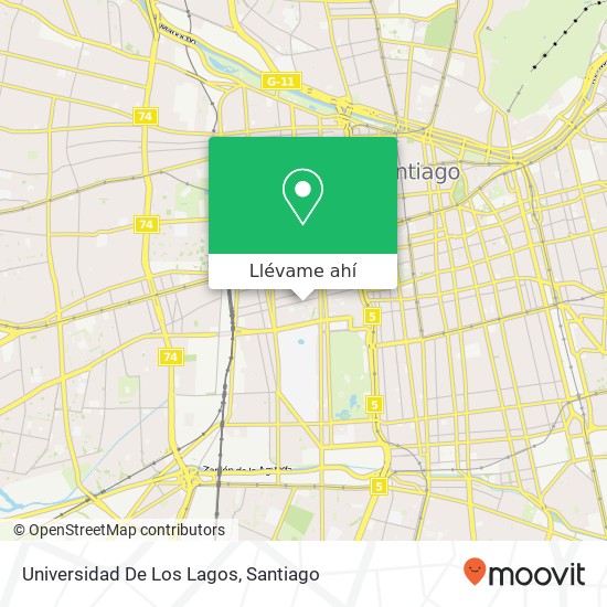 Mapa de Universidad De Los Lagos