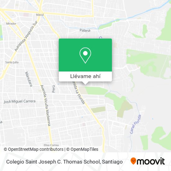 Mapa de Colegio Saint Joseph C. Thomas School