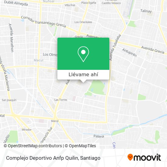 Mapa de Complejo Deportivo Anfp Quilin