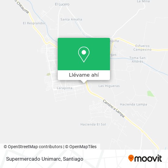 Mapa de Supermercado Unimarc
