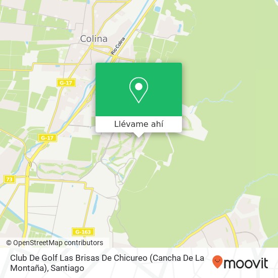 Mapa de Club De Golf Las Brisas De Chicureo (Cancha De La Montaña)