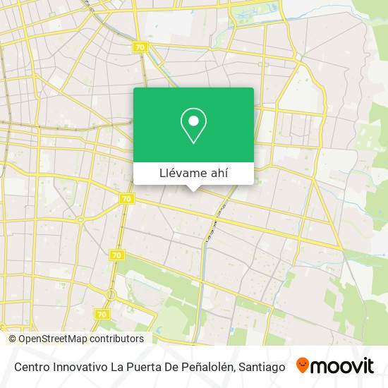 Mapa de Centro Innovativo La Puerta De Peñalolén