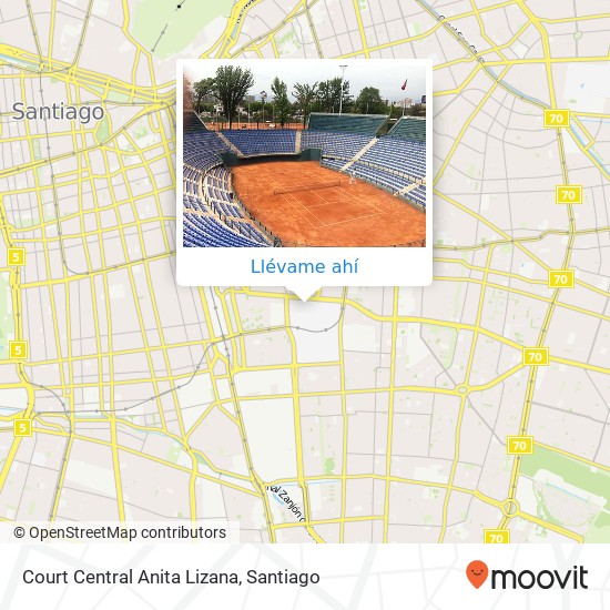 Mapa de Court Central Anita Lizana