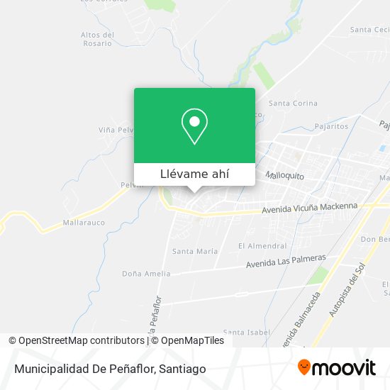 Mapa de Municipalidad De Peñaflor