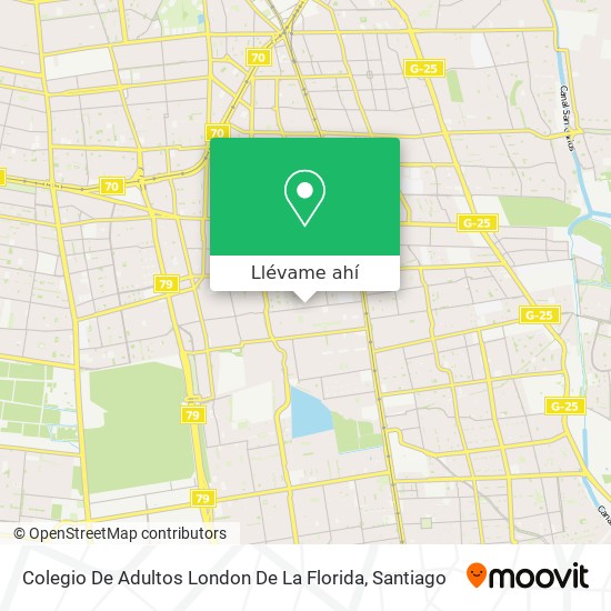 Mapa de Colegio De Adultos London De La Florida