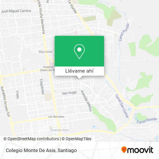 Mapa de Colegio Monte De Asis