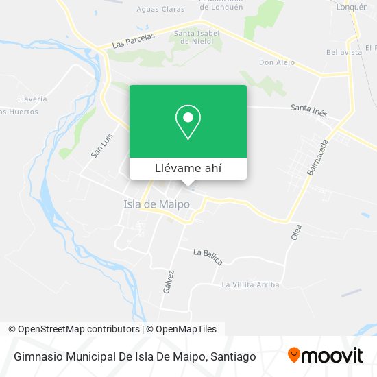 Mapa de Gimnasio Municipal De Isla De Maipo