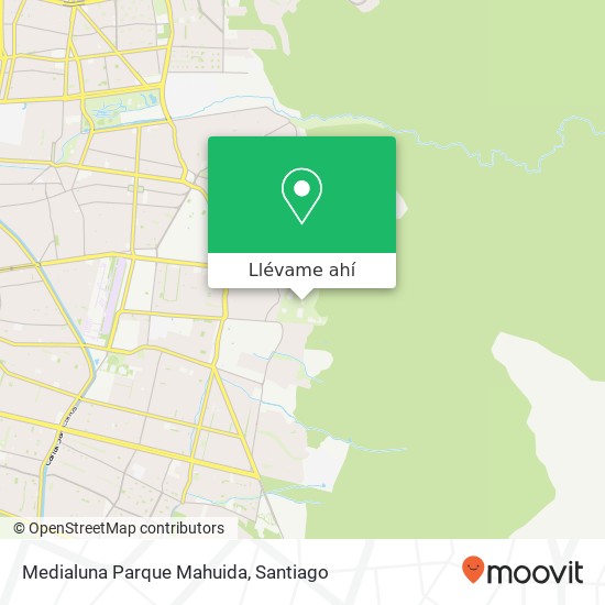 Mapa de Medialuna Parque Mahuida