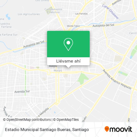 Mapa de Estadio Municipal Santiago Bueras