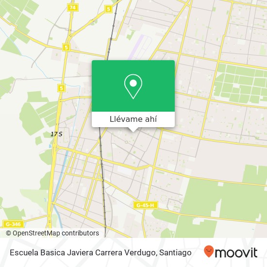 Mapa de Escuela Basica Javiera Carrera Verdugo