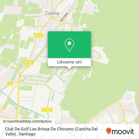 Mapa de Club De Golf Las Brisas De Chicureo (Cancha Del Valle)