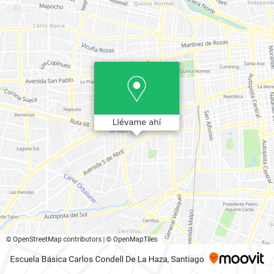 Mapa de Escuela Básica Carlos Condell De La Haza
