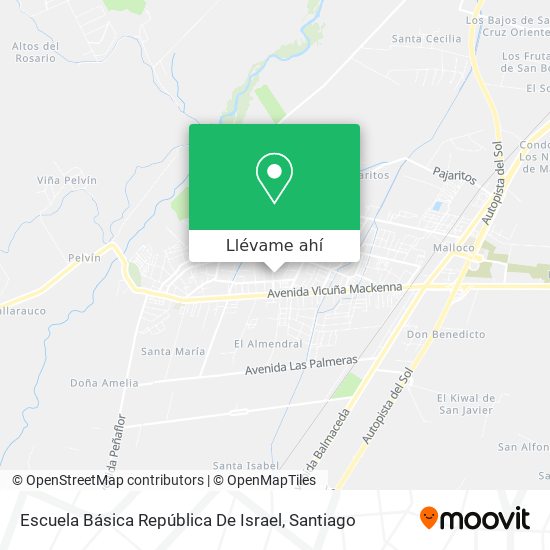 Mapa de Escuela Básica República De Israel