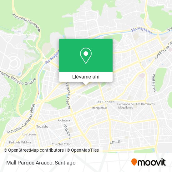Mapa de Mall Parque Arauco