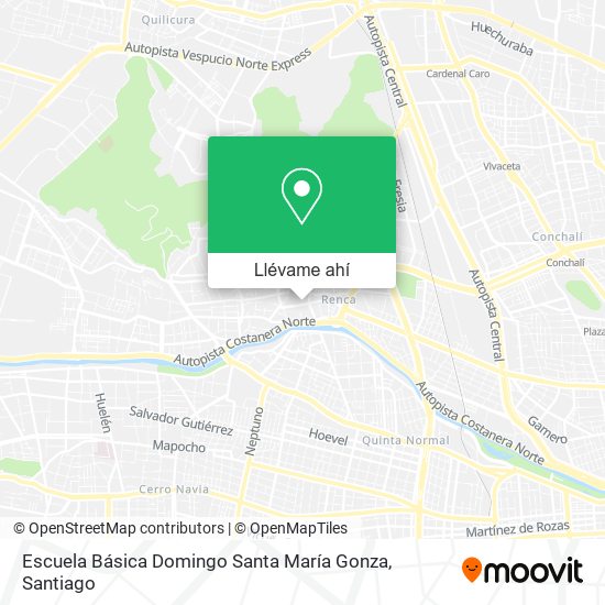 Mapa de Escuela Básica Domingo Santa María Gonza