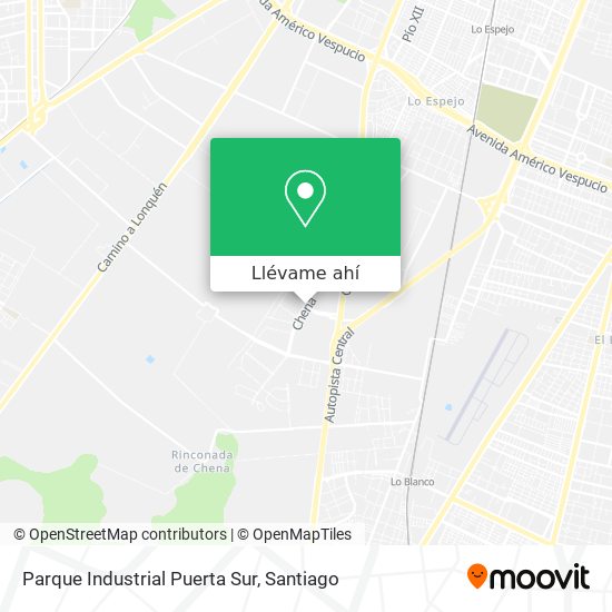 Mapa de Parque Industrial Puerta Sur