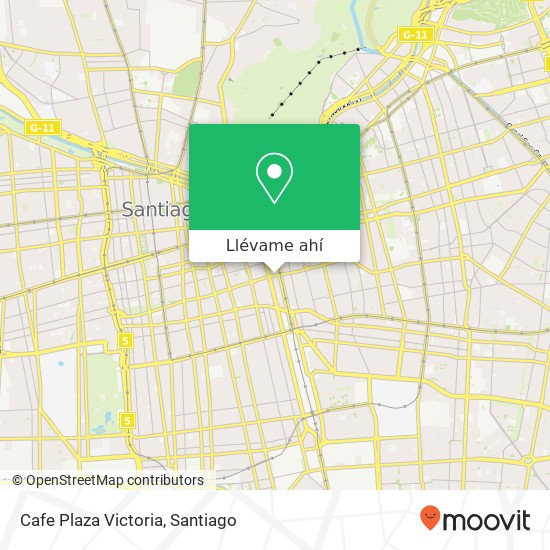 Mapa de Cafe Plaza Victoria