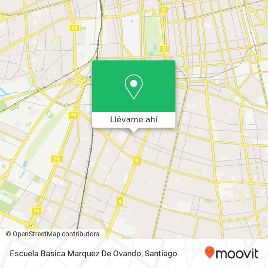 Mapa de Escuela Basica Marquez De Ovando