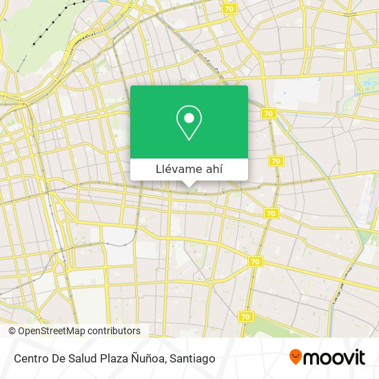 Mapa de Centro De Salud Plaza Ñuñoa