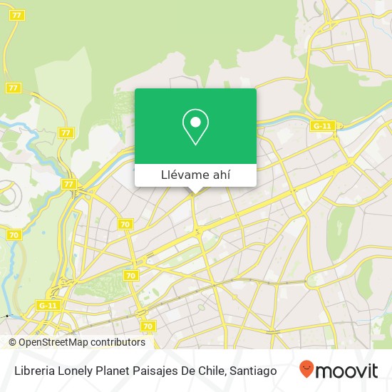 Mapa de Libreria Lonely Planet Paisajes De Chile