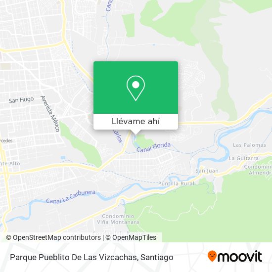 Mapa de Parque Pueblito De Las Vizcachas