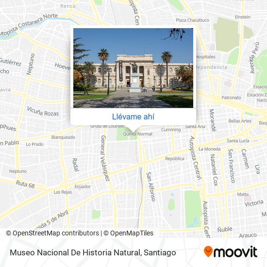 Mapa de Museo Nacional De Historia Natural