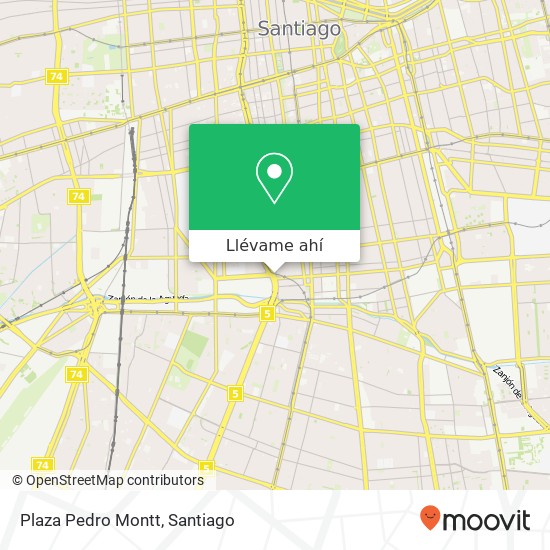 Mapa de Plaza Pedro Montt