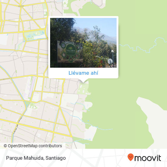 Mapa de Parque Mahuida