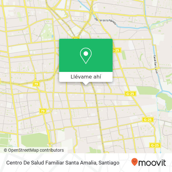 Mapa de Centro De Salud Familiar Santa Amalia