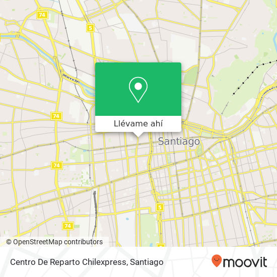 Mapa de Centro De Reparto Chilexpress